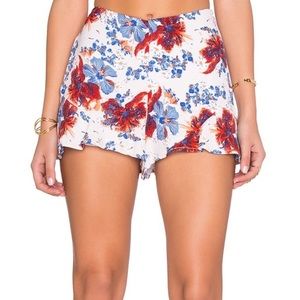 Free People floral shorts, size 6
